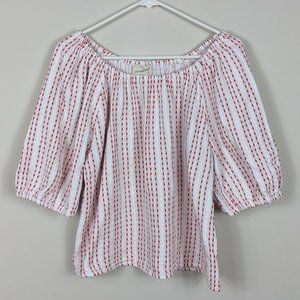 Universal Thread Balloon Sleeve Off The Shoulder Tunic Blouse